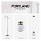 Globe Electric Globe Electric Portland 9.91 in. H X 8 in. W X 8 in. L Brass White Ceiling Light 65792 - alternate 2
